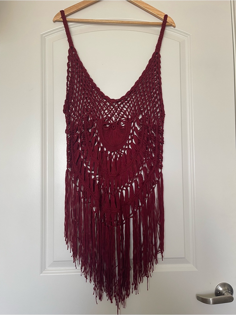 Crochet Fringe Swim Cover up